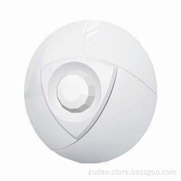 Wired ceiling mount PIR motion detector with 360° detecting angle, tamper switch